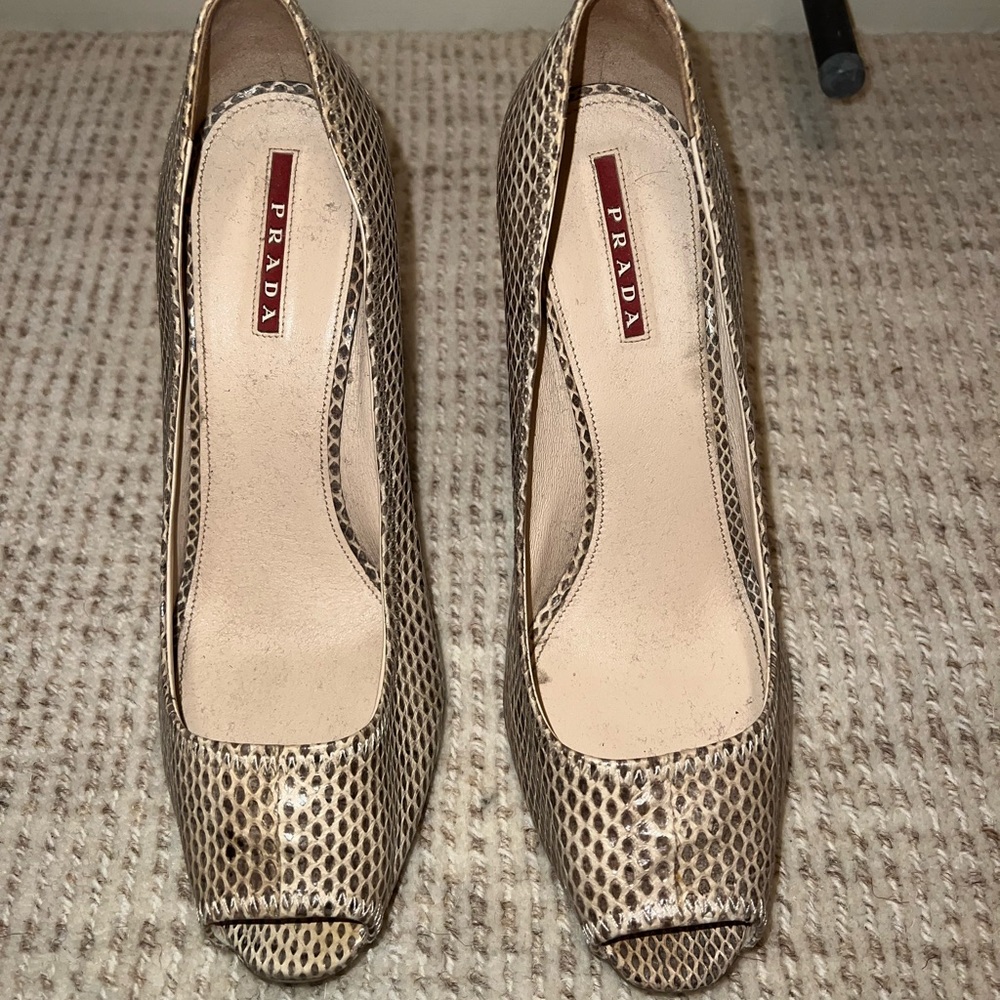 Prada Snakeskin Heels
